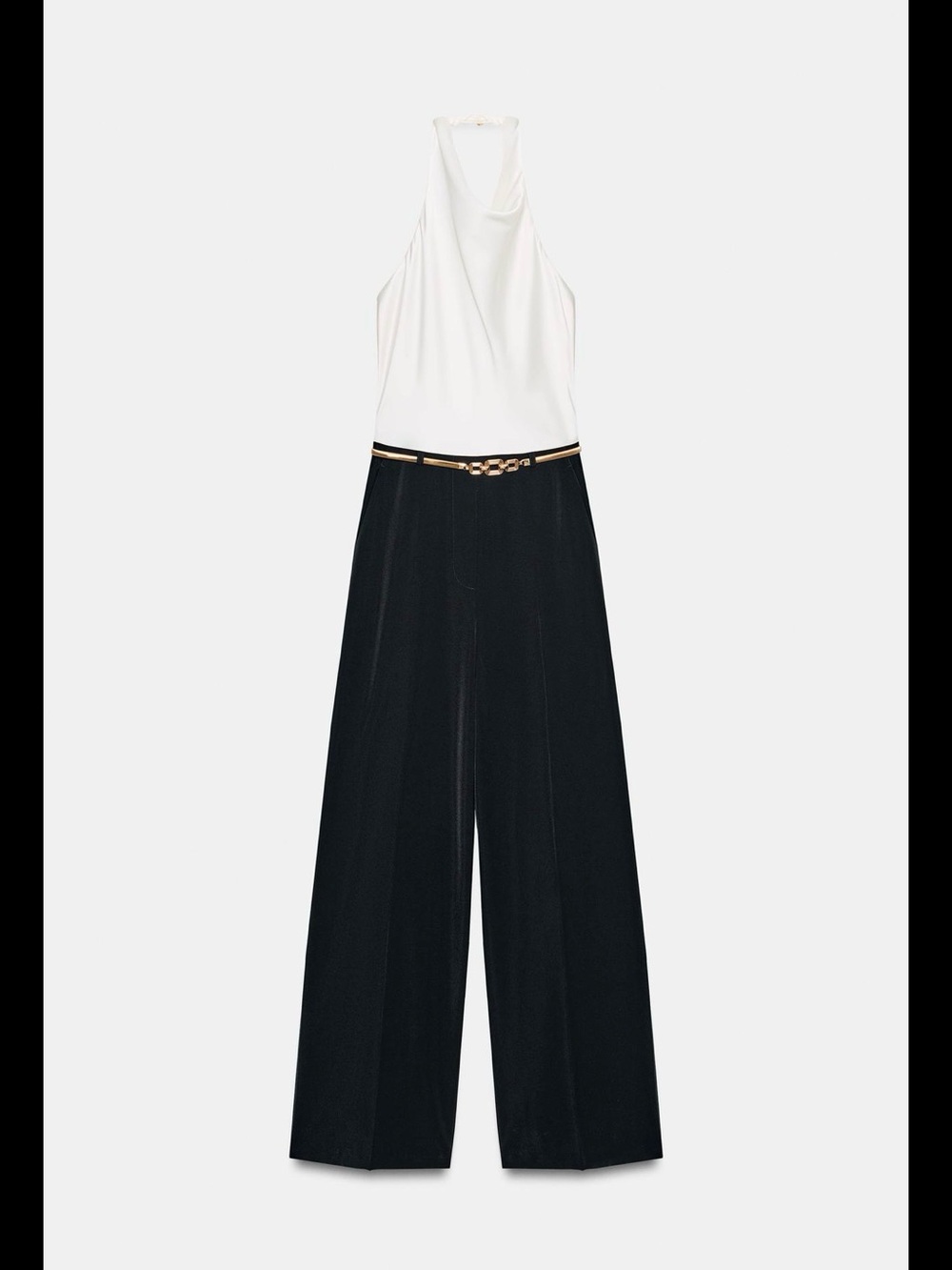 ZARA ❗️NWT HALTER NECK COMBINATION DRESS JUMPSUIT